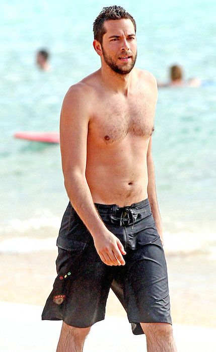 Zachary Levi Beach Physique Natural Look